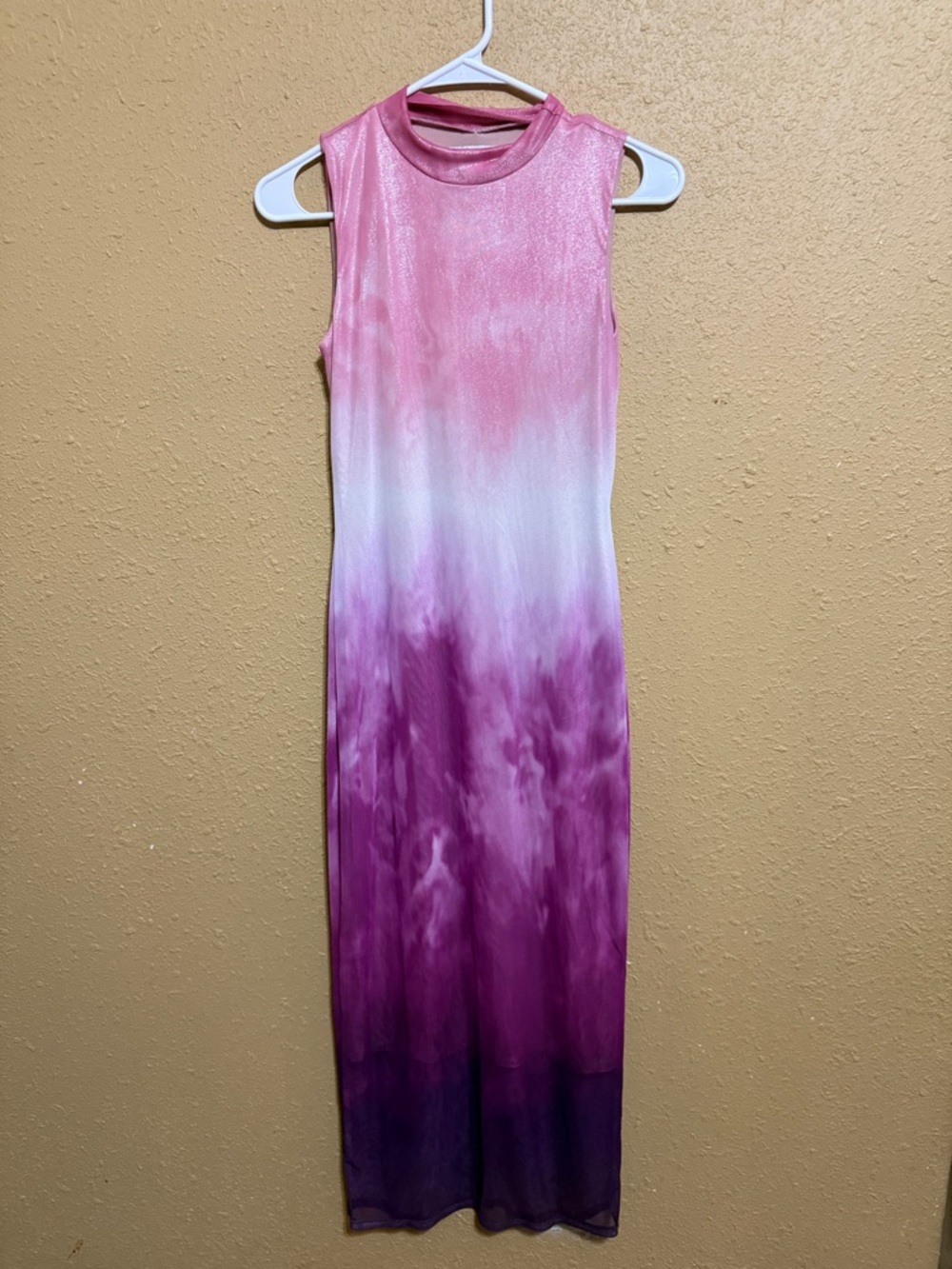 Bar III Pink to Purple Ombre Sleeveless Maxi Dress